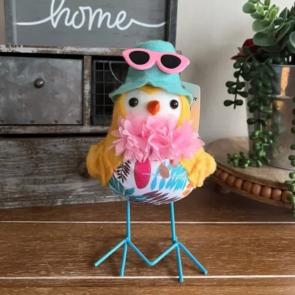 New Summer Bird With Sunglasses Perfect For Tier Tray - Picture 2 of 3